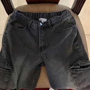 Justify womens Dark Gray Cargo Shorts